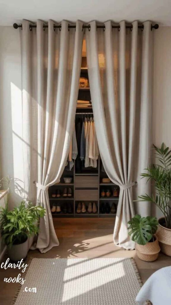 Use Tension Rods for Flexible Curtain and Storage Solutions