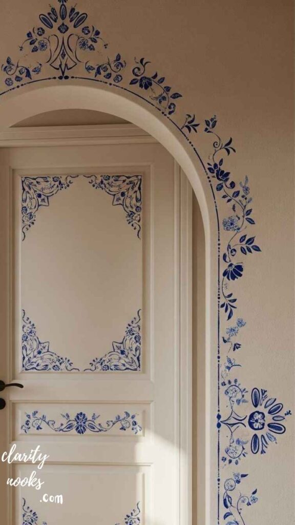 Stenciled Pattern Doors