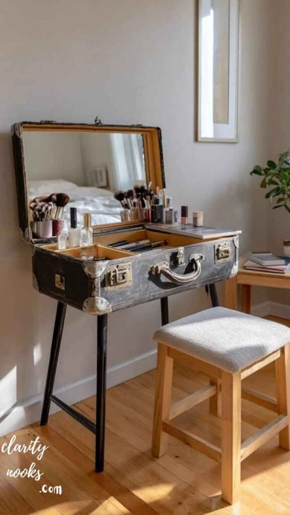 Repurposed Desk Vanity