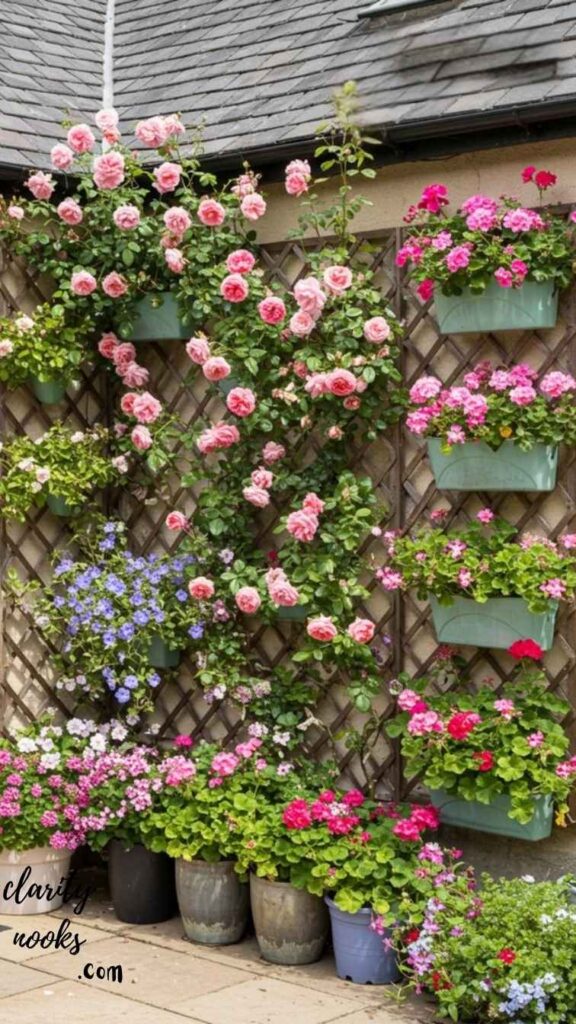 Install a Vertical Flower Wall or Trellis Garden