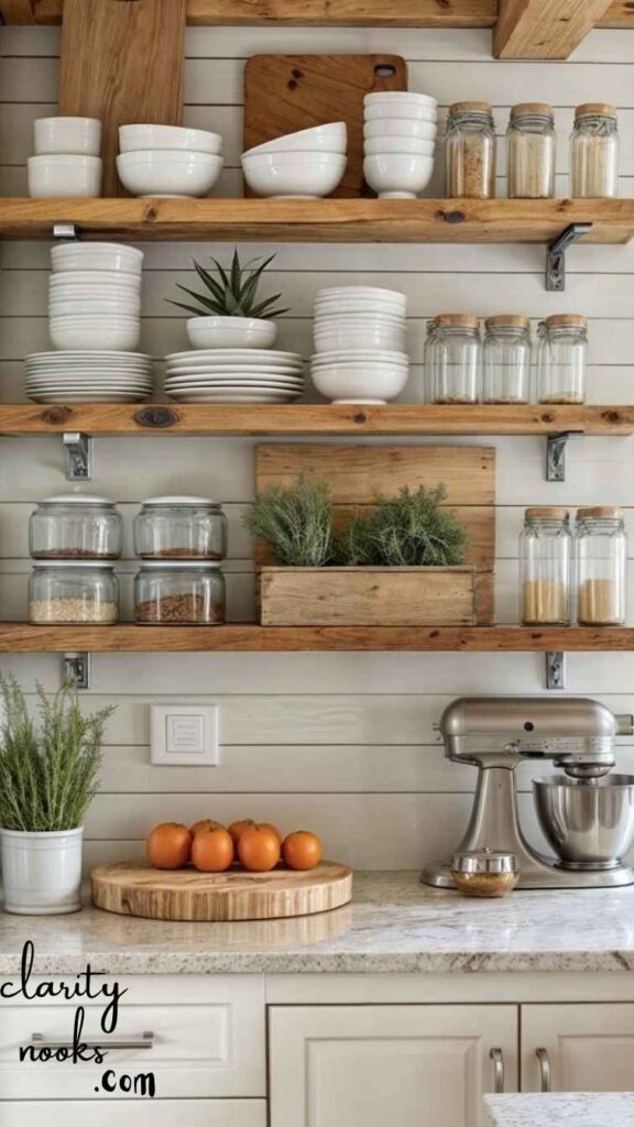 Open Shelving with Intention (Not Just Clutter)
