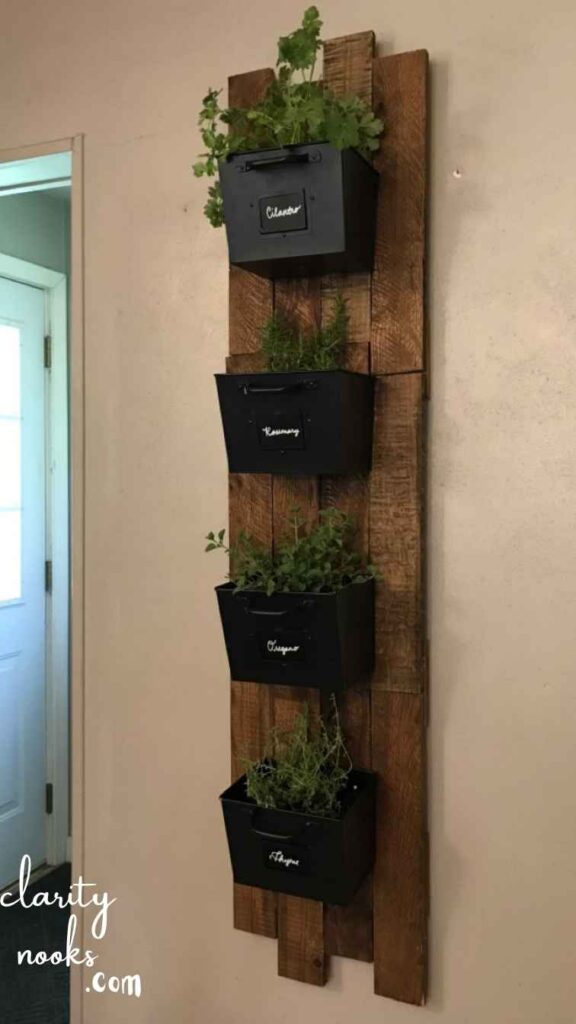 A Living Herb Wall That's Actually Functional