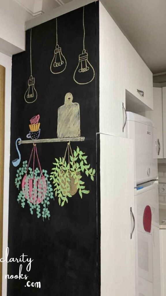 Limewash or Chalkboard Accent Wall