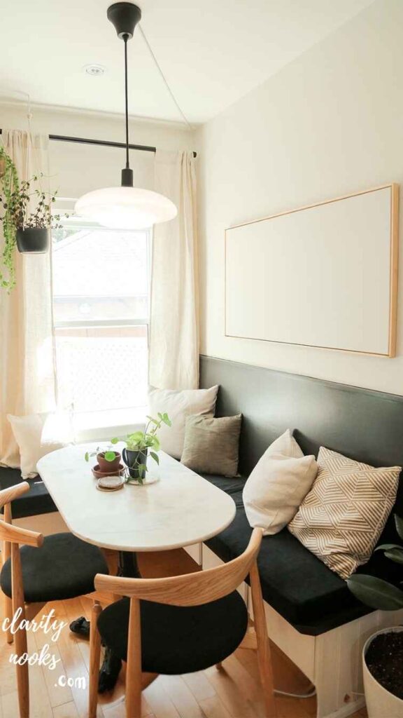 No-Build Styled Nook Using Existing Furniture
