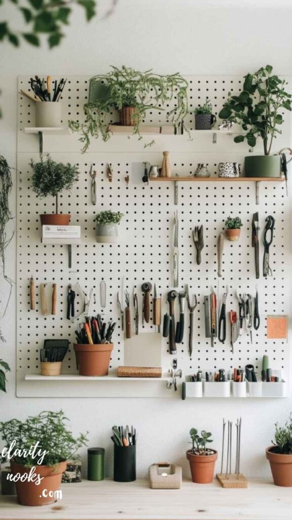 Install a Pegboard Wall for Supplies and Tools