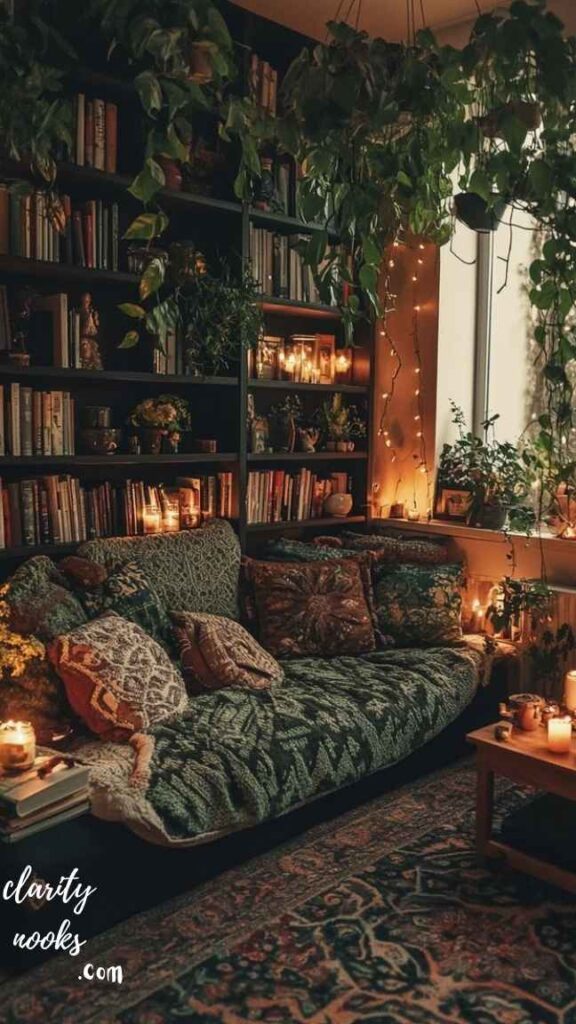 Dark & Moody Maximalist Library