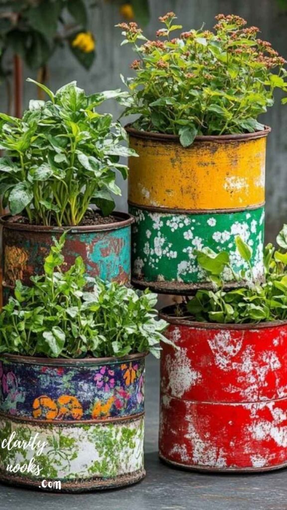 Upcycled Container Gardens