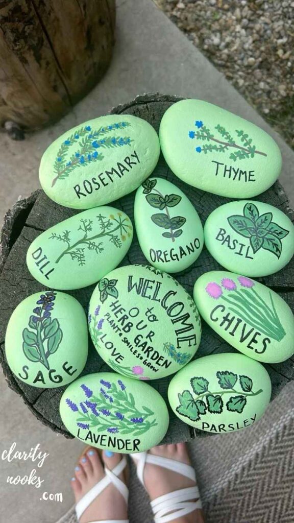 Hand-Painted Garden Markers and Signage