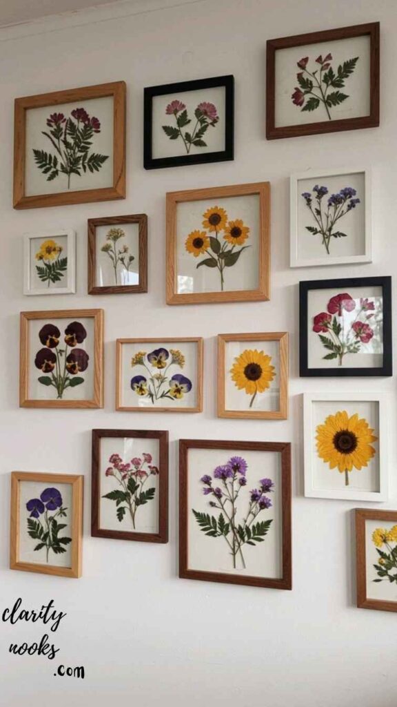 Frame Pressed Botanicals for Wall Art