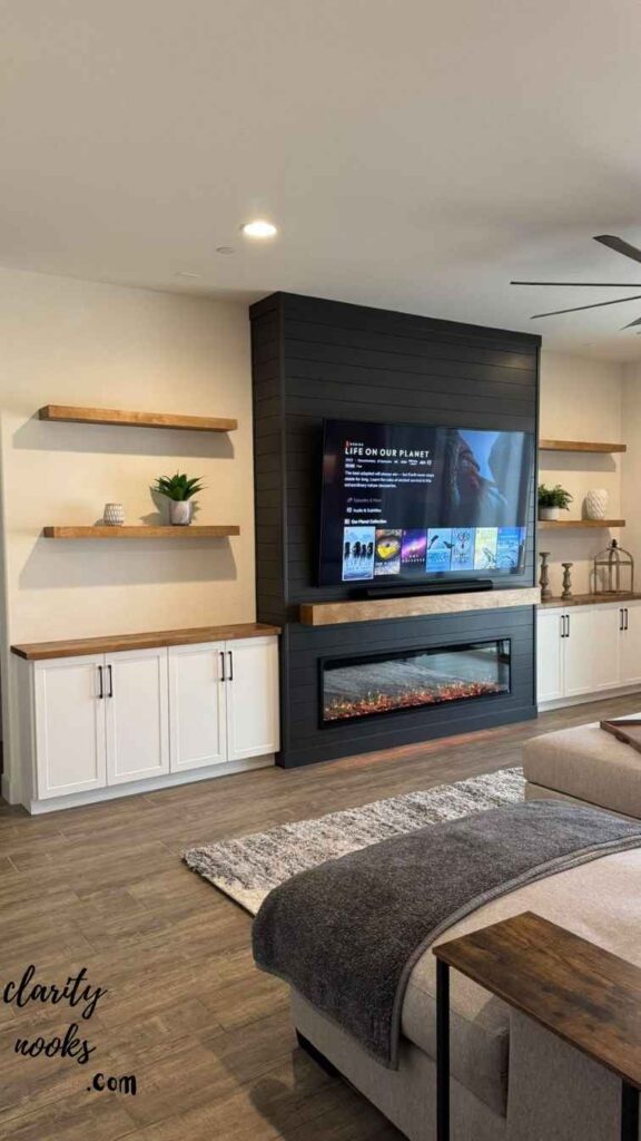 Shiplap & Paint Contrast Wall