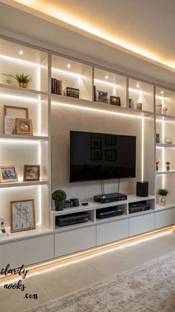 Modular Storage Media Wall