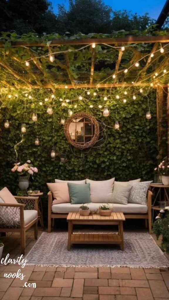 DIY String Light Canopy That Sets the Mood