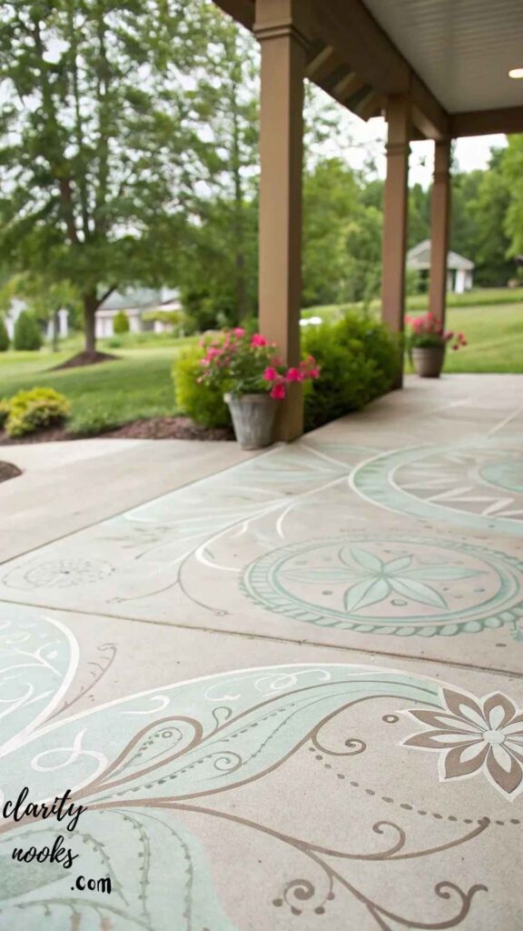 Painted Concrete Floors: A Weekend Makeover