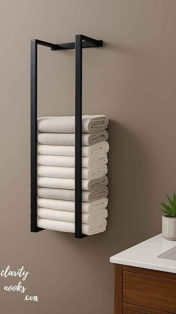 Replace Towel Bars with Multi-Hook Rails for Smarter Use of Wall Space