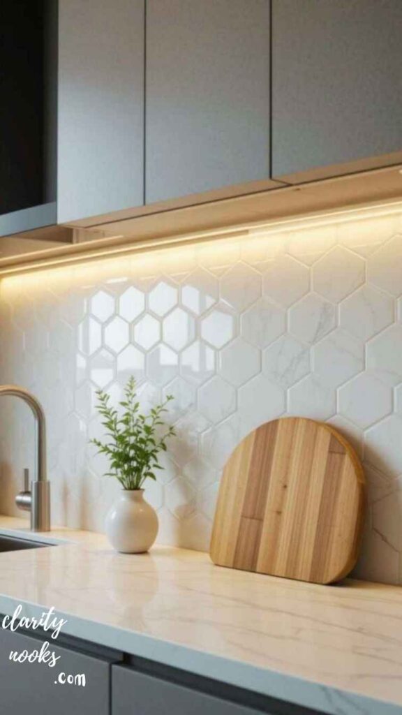 Rethink Your Backsplash for Light & Perception