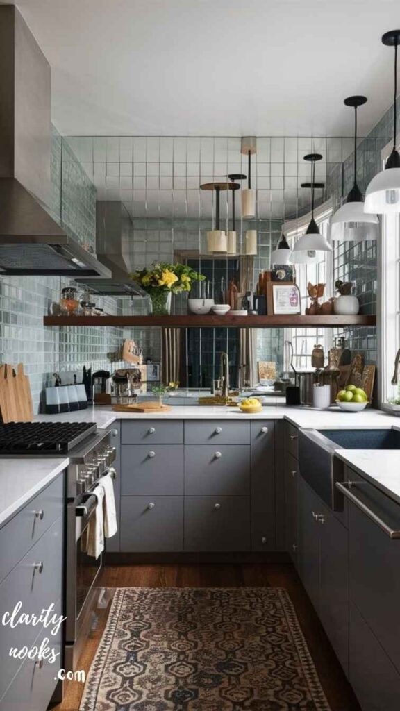 Use Color, Mirrors & Glass to Expand Visual Space