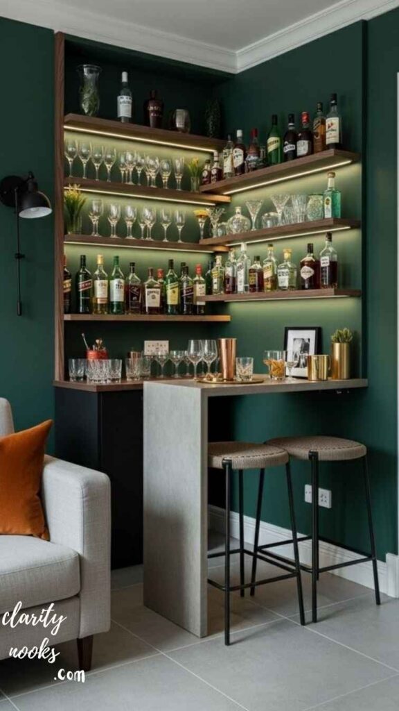 Floating Shelf Bar Wall