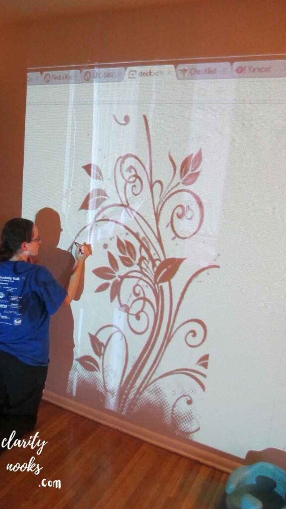 Mural via Projector Method