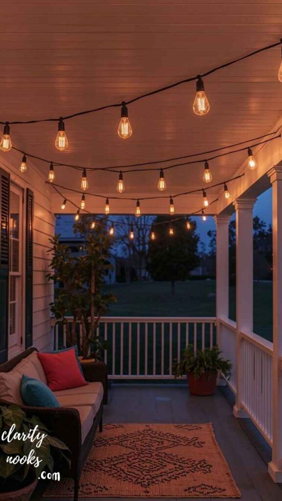 Hang String Lights for Instant Ambiance
