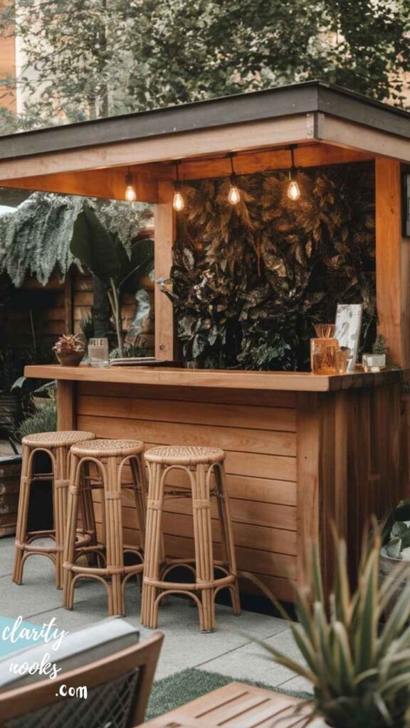 Repurposed Cabinet Bar