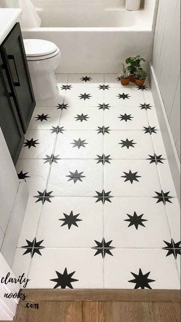 Painted Tile with Tile-Specific Paint