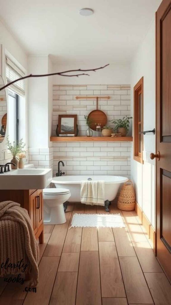 Wood-Look Tile for Bathroom Flooring