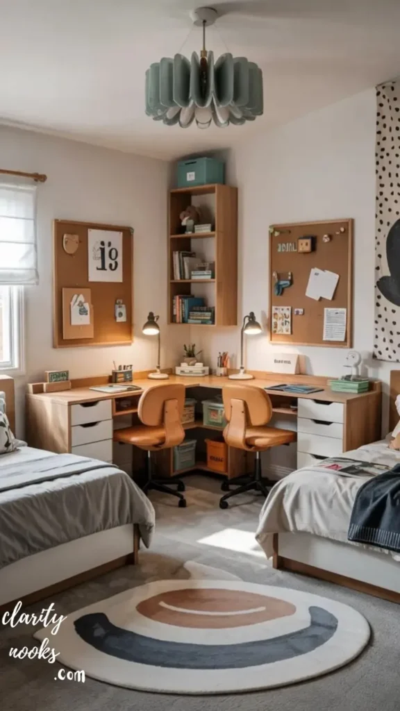 Install a Shared Study Nook With Individual Stations