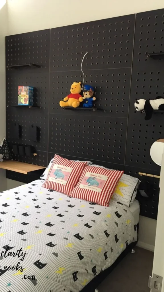 Add a Pegboard Wall for Organized Personal Display