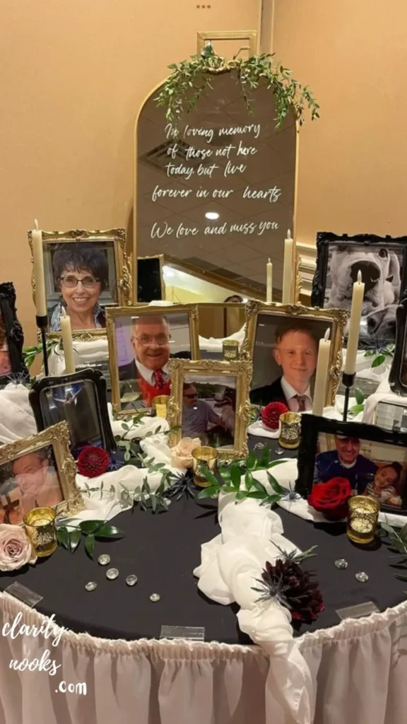 Plan a "Memory Table" as a Centerpiece Installation