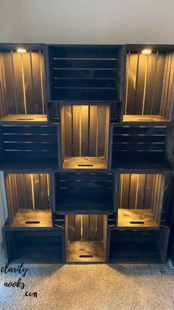 Wooden Crate Storage System