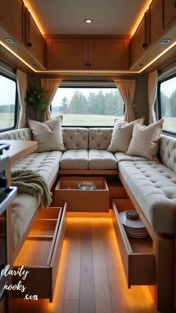 Bench Seat with Hidden Storage