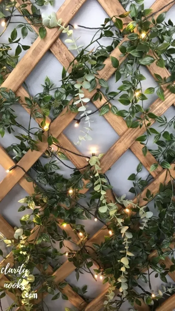 Lattice Panels with Climbing Plants