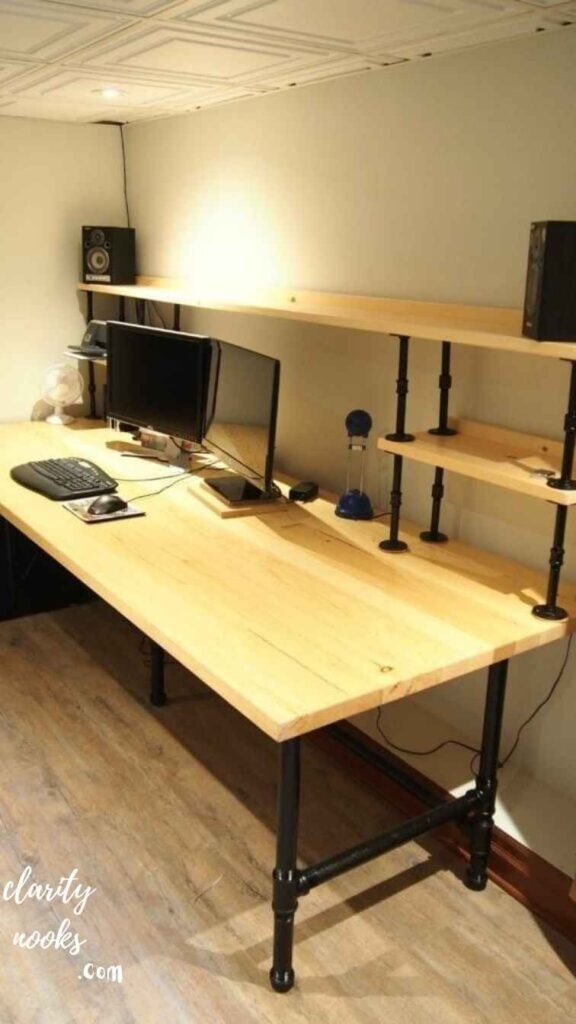 The Pipe and Plywood Industrial Desk Raw, Rugged, and Rock-Solid