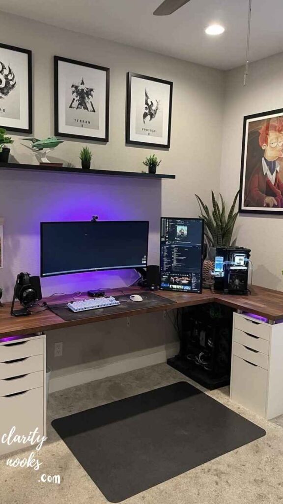 The L-Shaped Corner Battlestation Maximum Real Estate