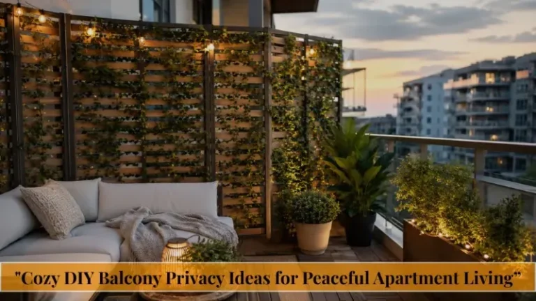DIY Balcony Privacy Ideas