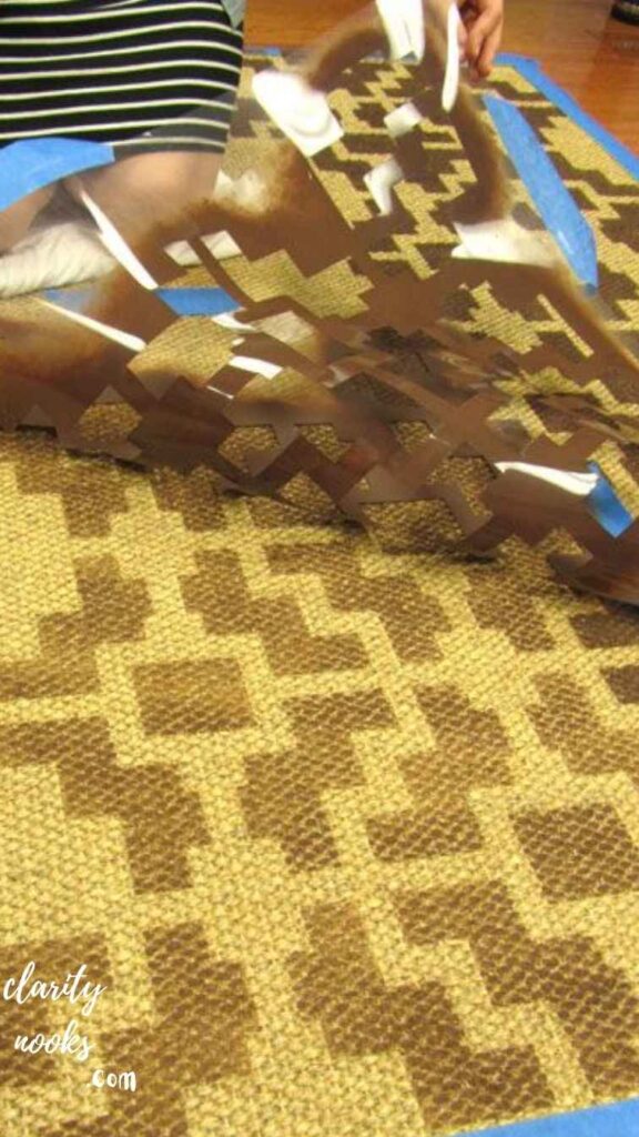 Stencil or Paint Your Existing Carpet for a Dramatic Refresh