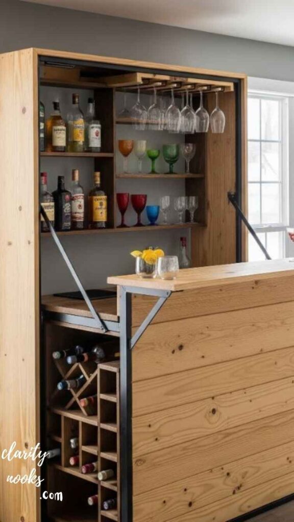 Converted Cabinet Bar