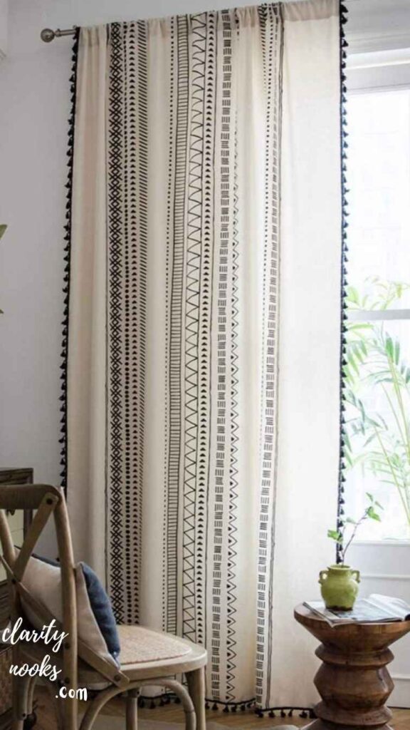 Printed Fabric Panel Curtains