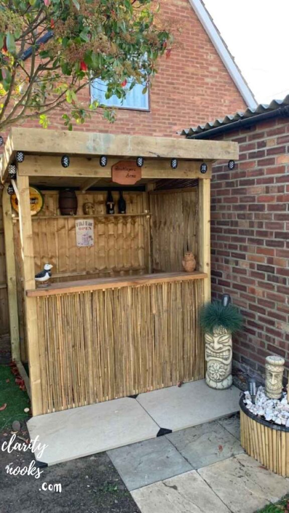 The Repurposed Bar From Old Doors or Windows