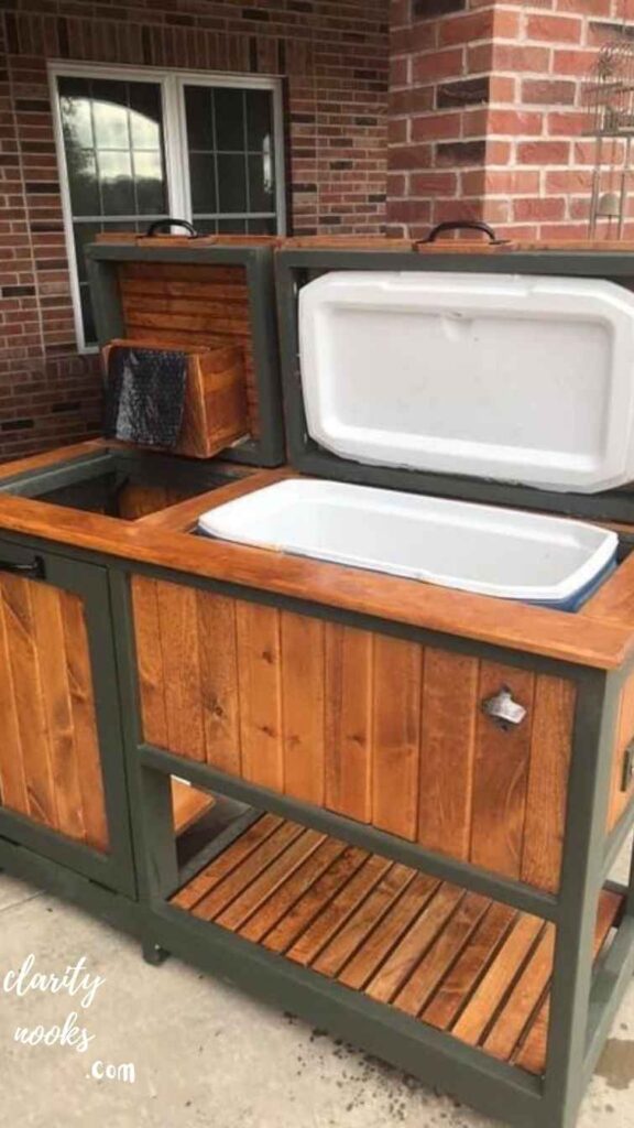 The Outdoor Bar With Built-In Cooler