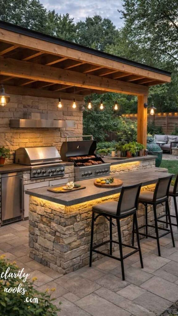 Outdoor Kitchen Lighting Plan Safety, Ambiance & Functionality
