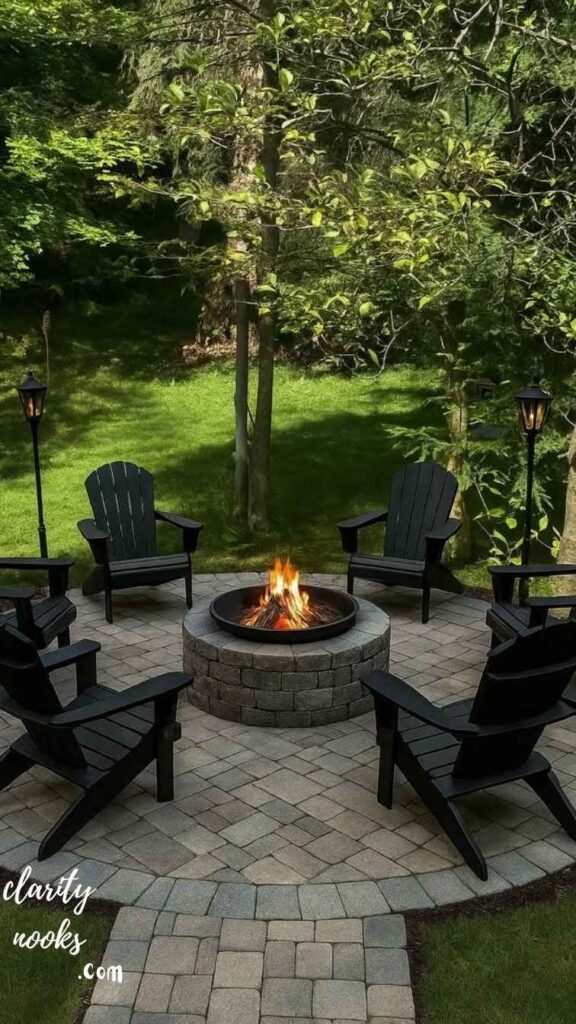 Build a DIY Fire Pit Patio Area