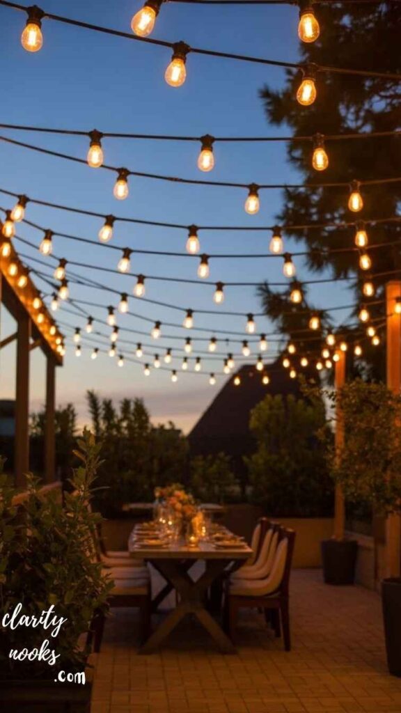 Ambient String Lights for Evening Atmosphere
