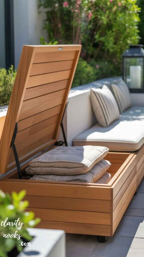DIY Outdoor Seating Bench with Storage