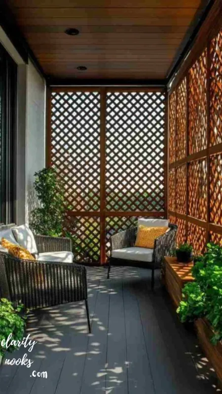 Add Privacy Screens or Bamboo Panels