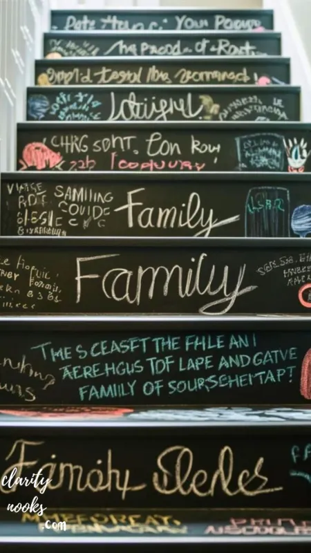 Chalkboard or Magnetic Paint on Stair Risers