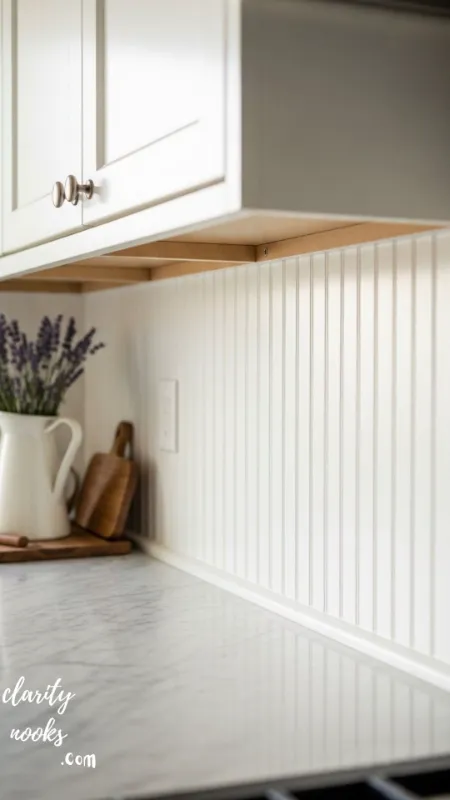 Bead board Backsplash Farmhouse Charm for Under $100
