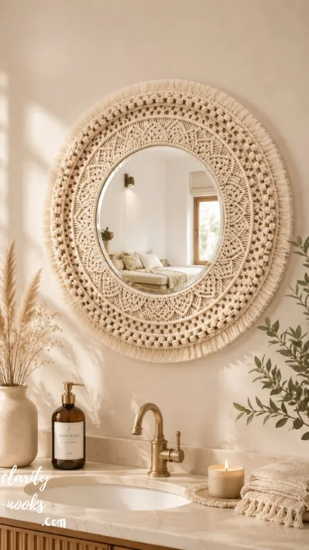 Boho Macramé Mirror Frame