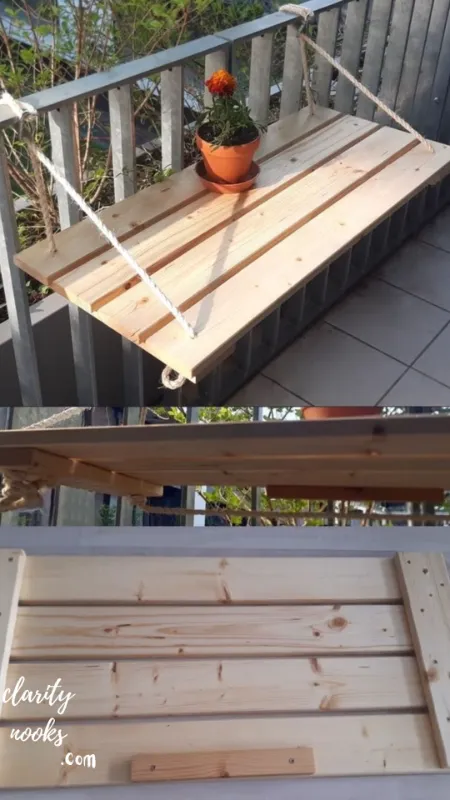 Build a DIY Balcony Bar or Folding Tab le
