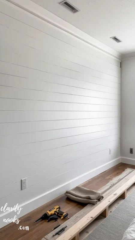 Build a DIY Shiplap Accent Wall for Instant Character